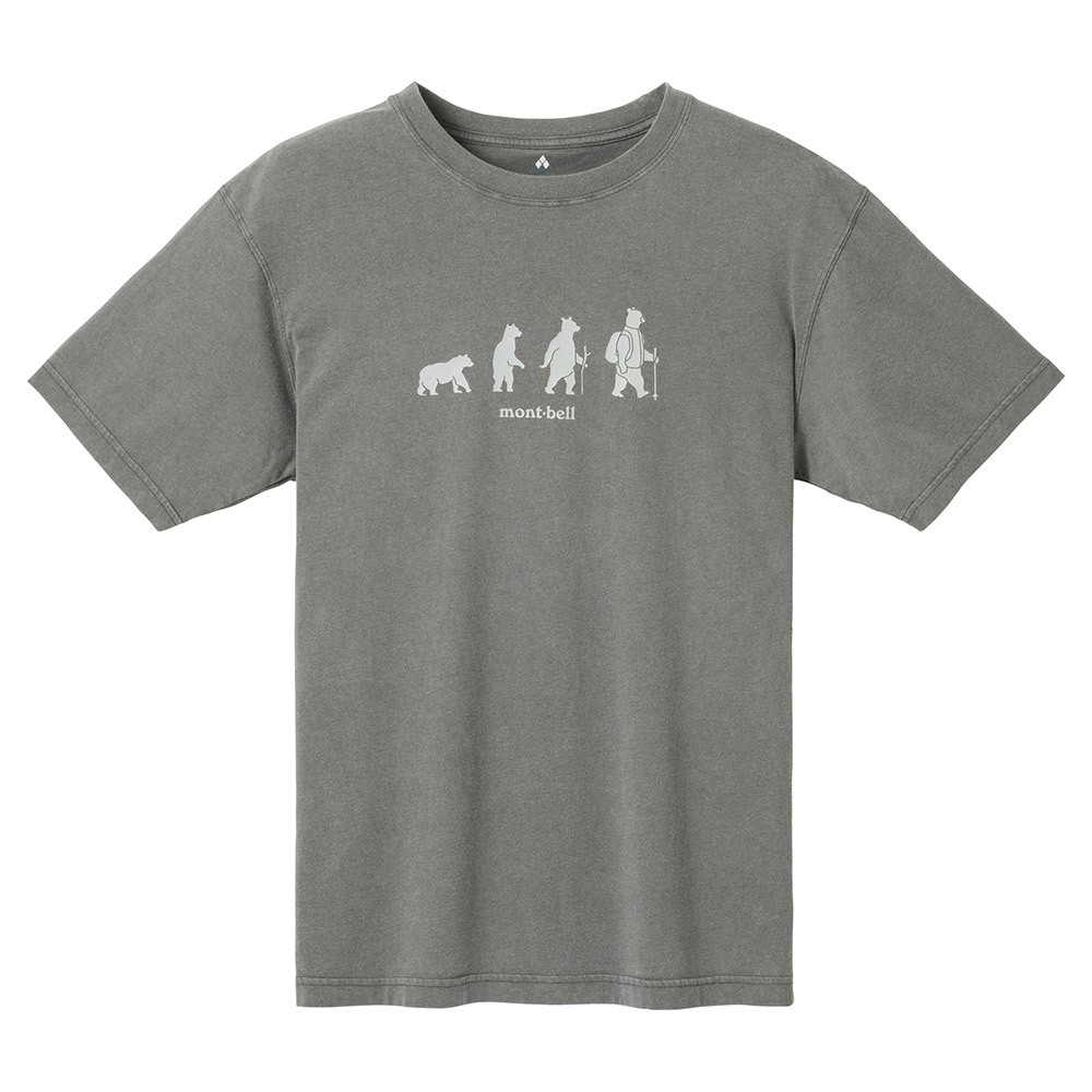 日本mont-bell: 純棉 Washed Out Cotton T Walking Forward