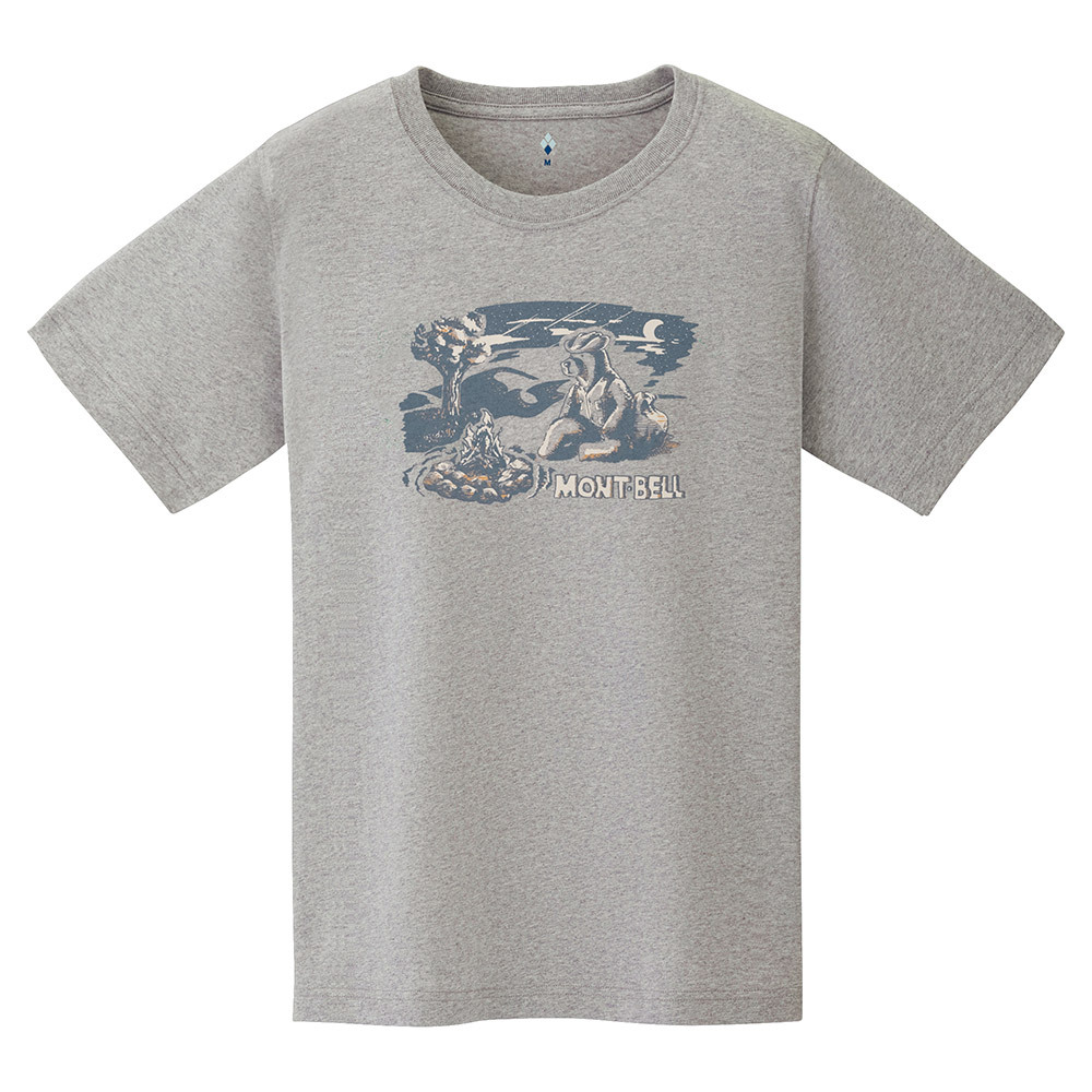 日本mont-bell: 純棉 Pear Skin Cotton T Campfire