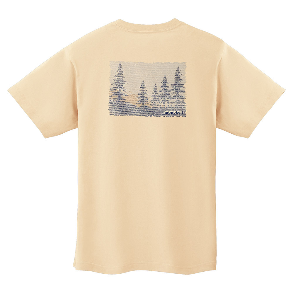 日本mont-bell: 純棉 Pear Skin Cotton T Daybreak