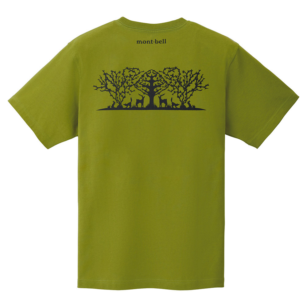 日本mont-bell: 純棉 Pear Skin Cotton T Forest Gathering
