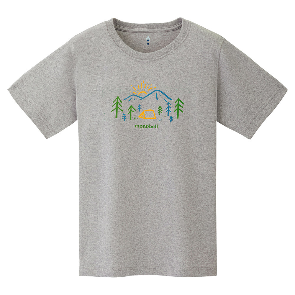日本mont-bell: 純棉 Pear Skin Cotton T Mountain Morning