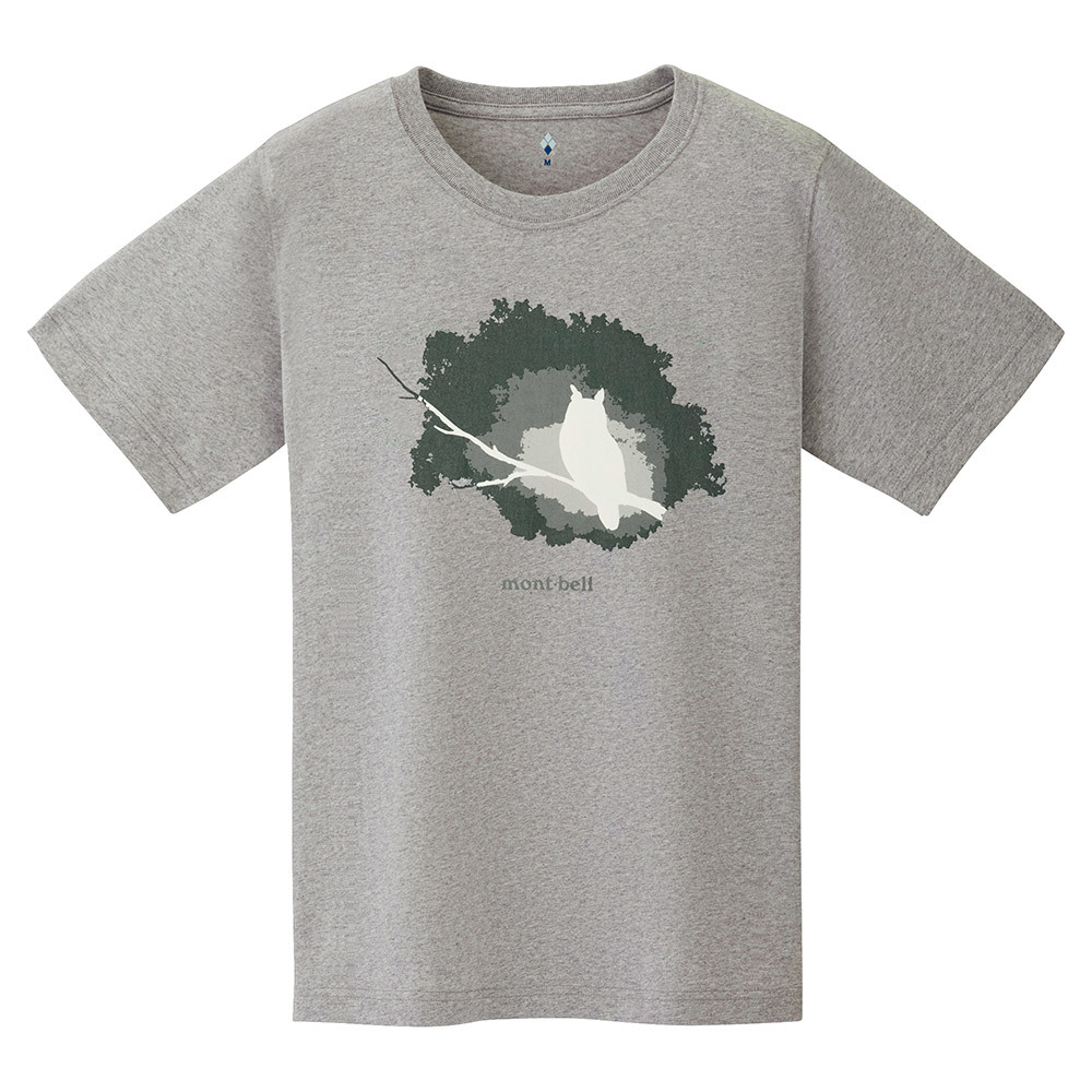 日本mont-bell: 純棉 Pear Skin Cotton T Horned Owl