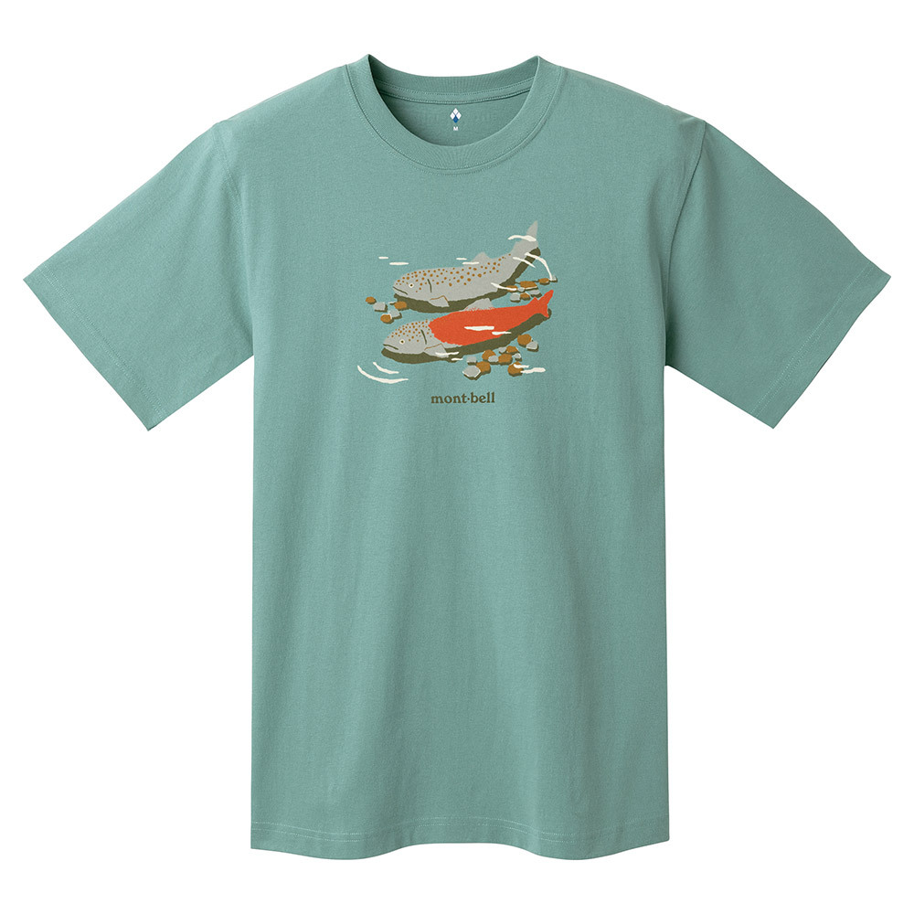 日本mont-bell: 純棉 Pear Skin Cotton T Stringfish