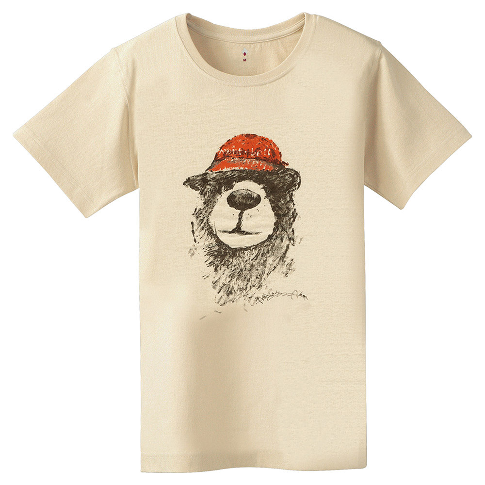 日本mont-bell: 純棉 Pear Skin Cotton T Women's Bear