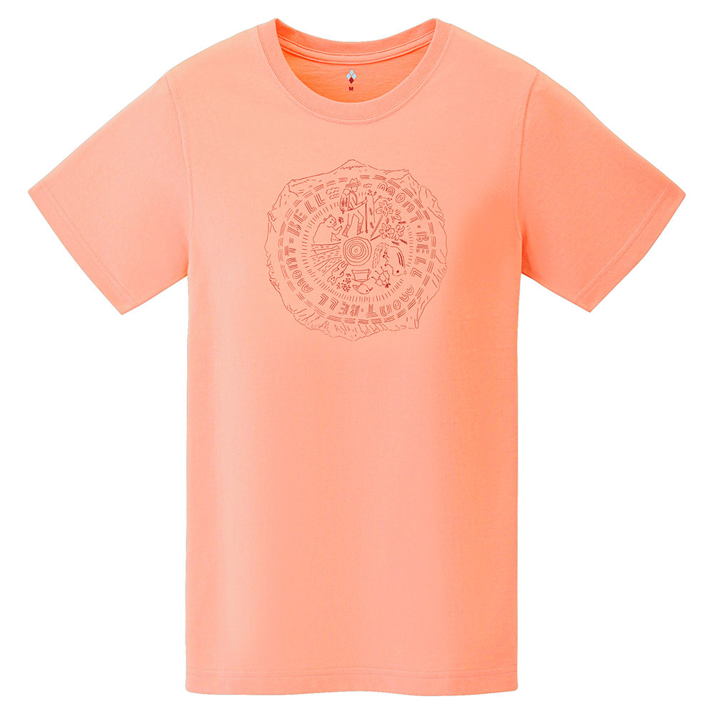 日本mont-bell: 純棉 Pear Skin Cotton T Women's Tree Rings