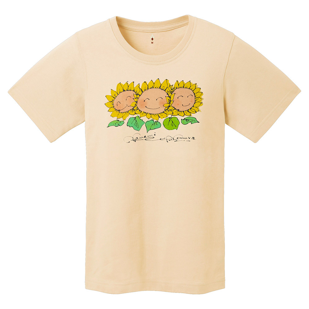 日本mont-bell: 純棉 Pear Skin Cotton T Women's Smiling Flowers