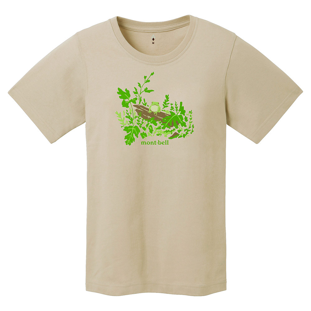 日本mont-bell: 純棉 Pear Skin Cotton T Women's Tree Frog
