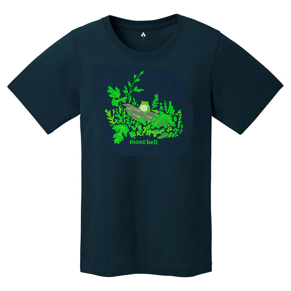 日本mont-bell: 純棉 Pear Skin Cotton T Women's Tree Frog