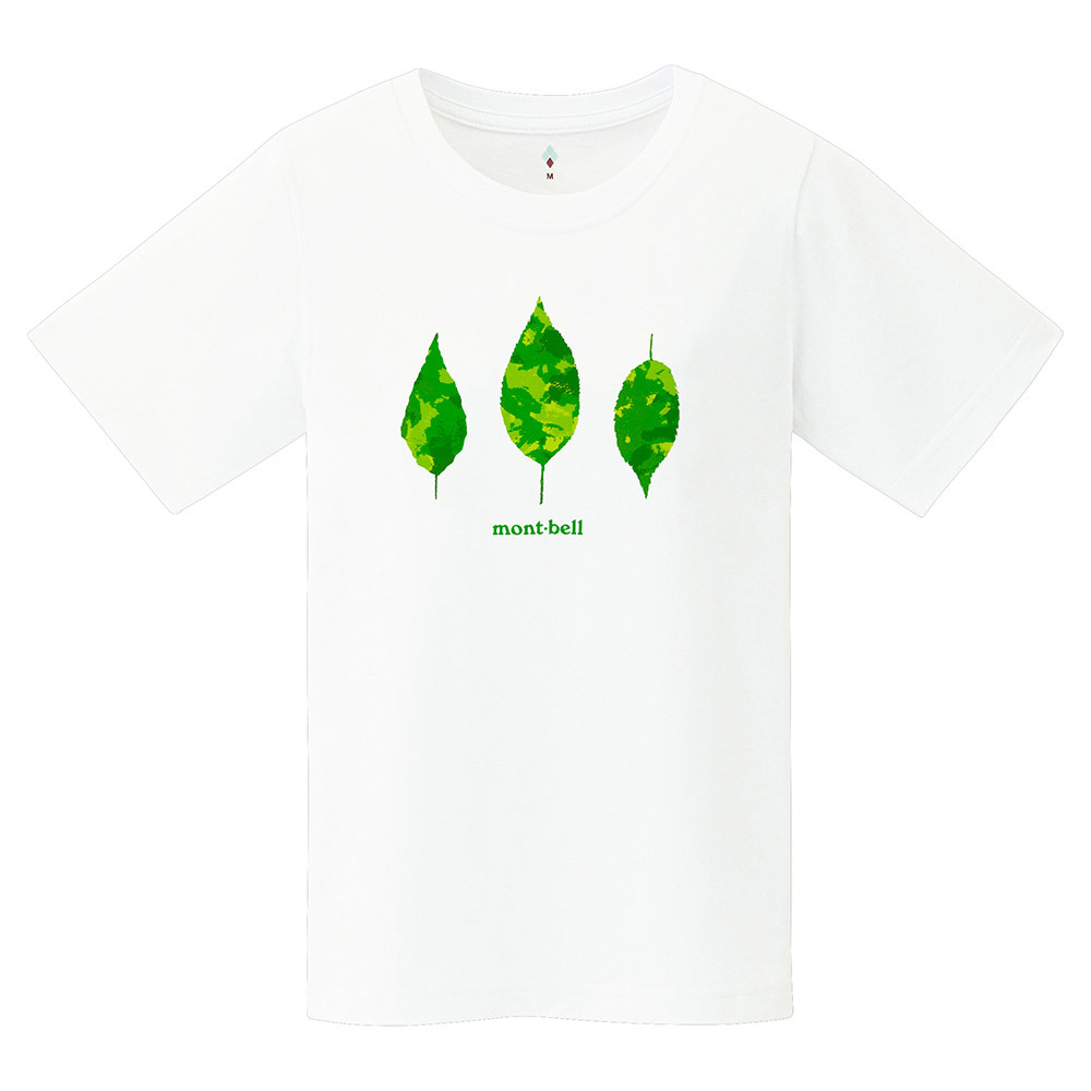 日本mont-bell: 純棉 Pear Skin Cotton T Women's Tree Leaves