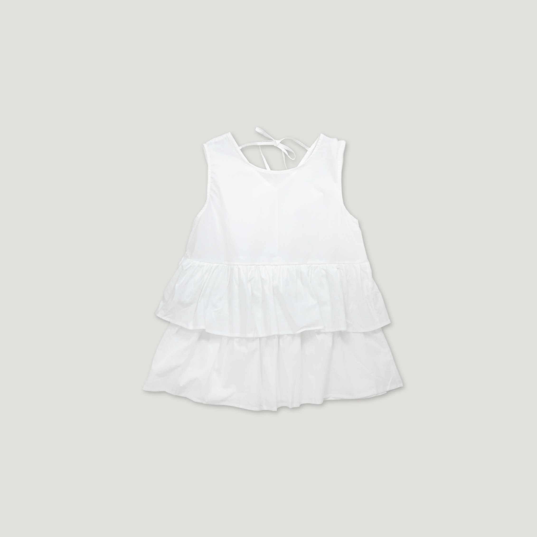 J.P.L. 圓領繫帶層疊無袖背心 ╭ 2色 ╮