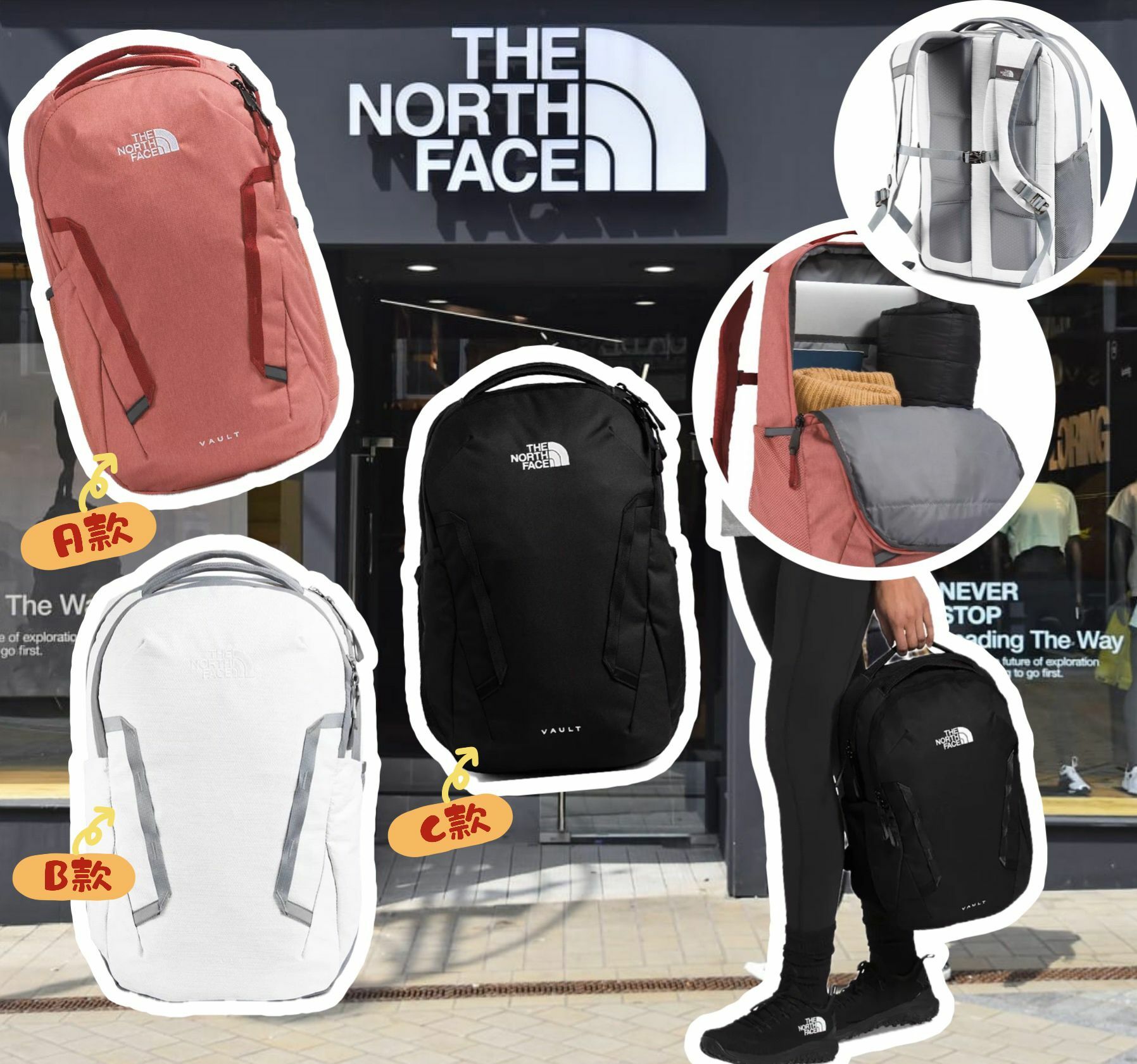 【預購】THE NORTH FACE Vault F080101 雙肩包
