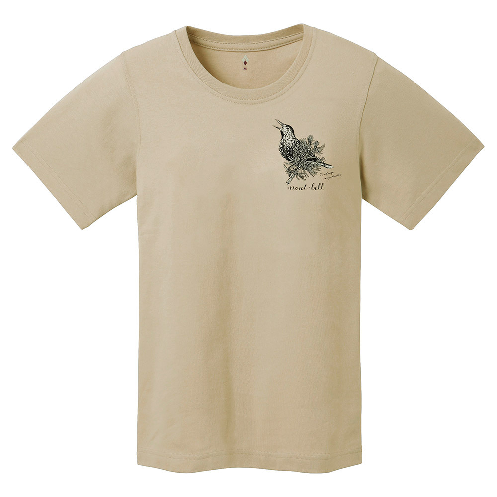 日本mont-bell: 純棉 Pear Skin Cotton T Women's Spotted Nutcracker