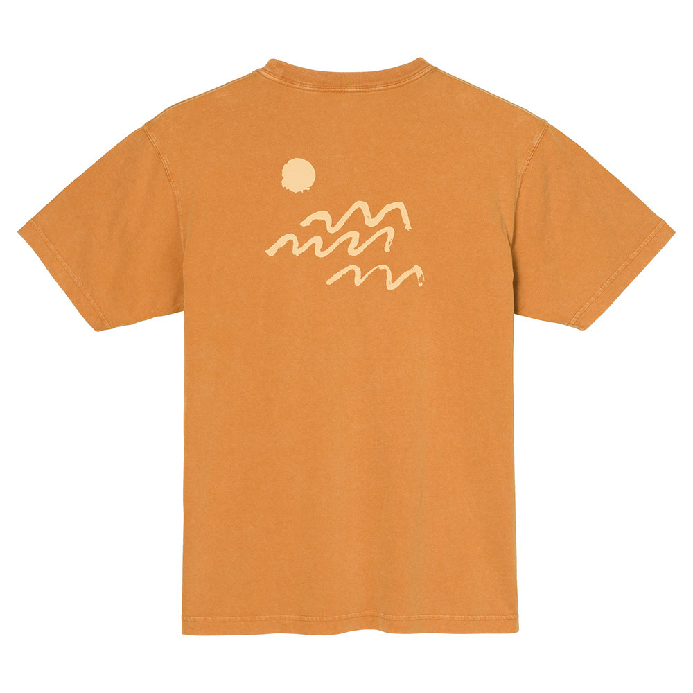 日本mont-bell: 純棉 Washed Out Cotton T Evening Waves