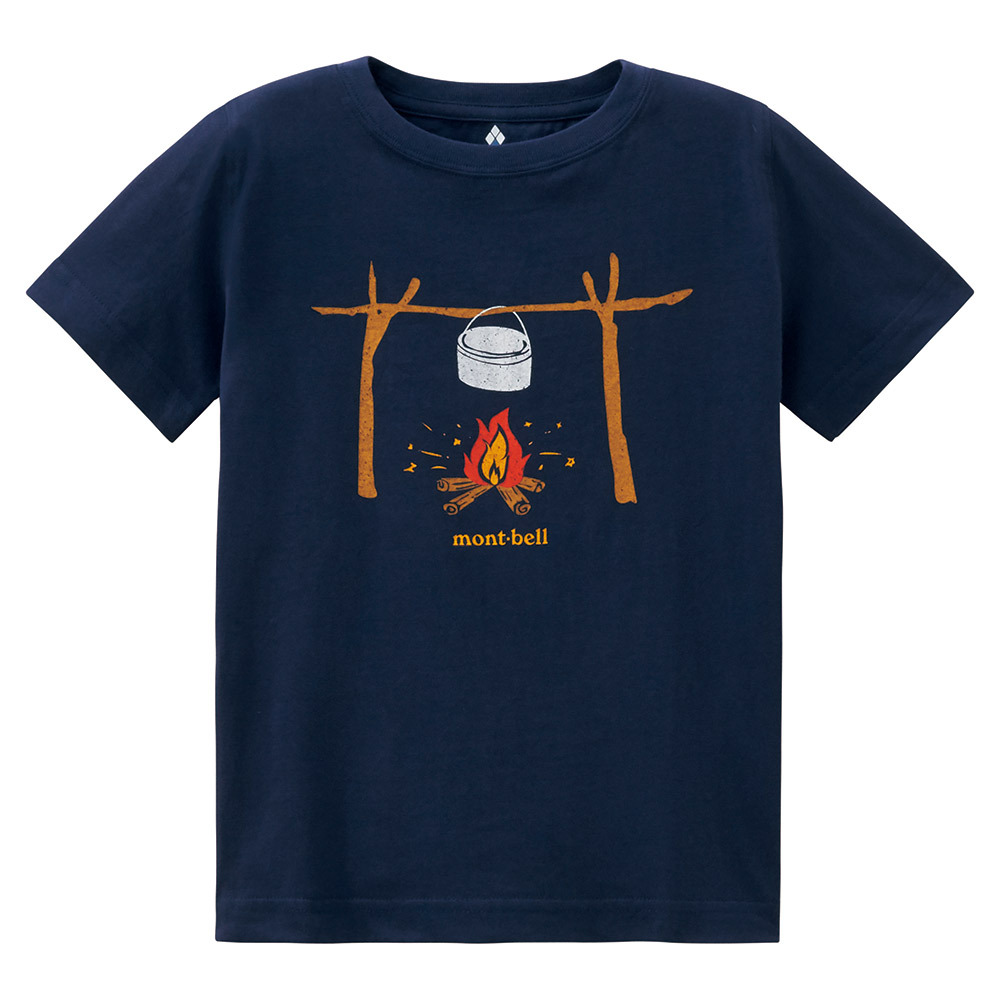 日本mont-bell: 純棉 Cotton T Kid's Takibi 100-120