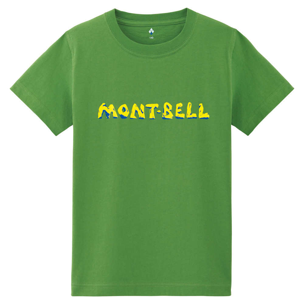 日本mont-bell: 純棉 Cotton T Kid's mont-bell Logo Iwa 130 - 160
