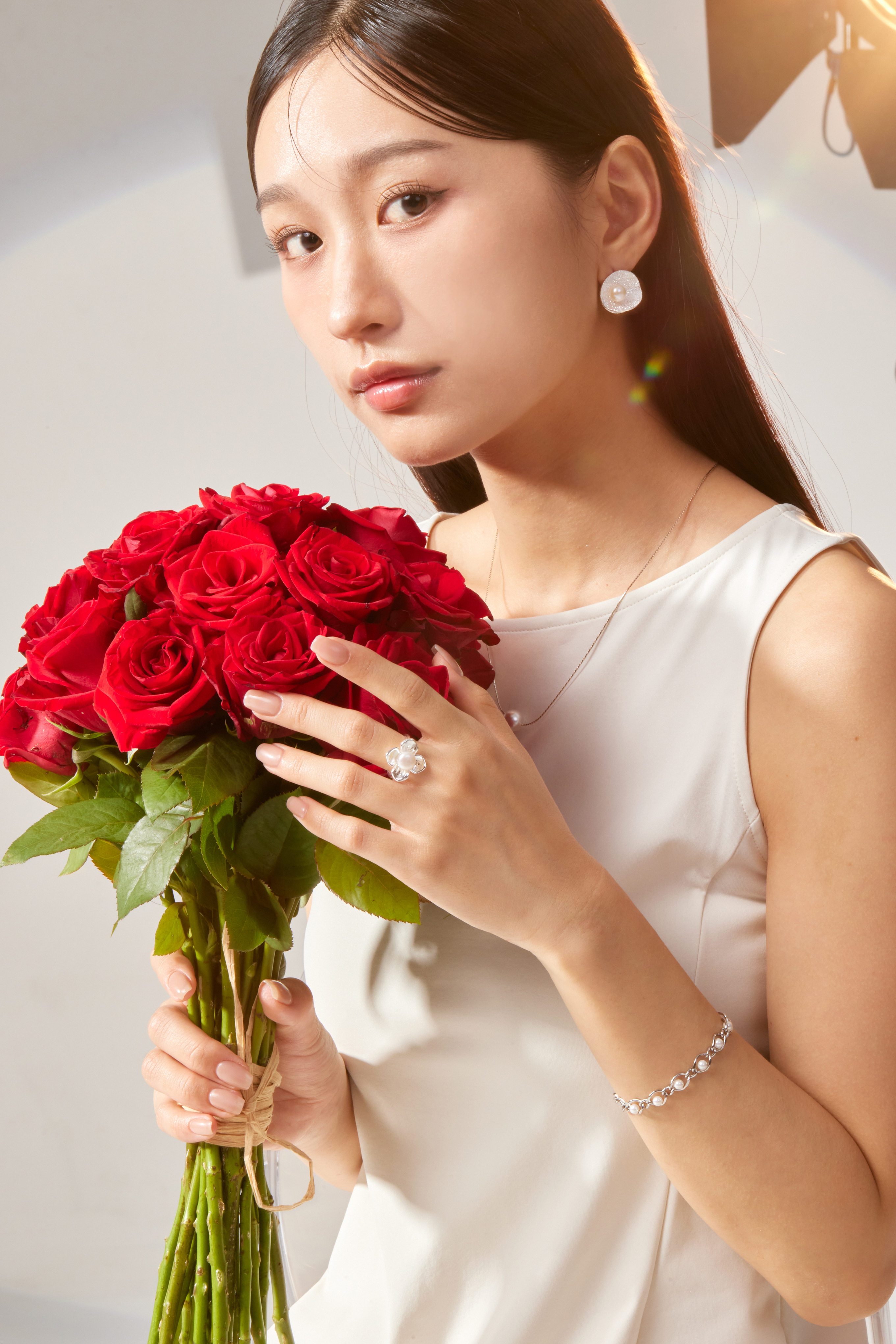 R760 | 純銀花珍珠戒指