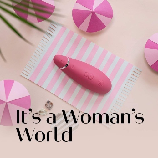 Womanizer Premium 2 陰蒂吸啜器 莓紅色