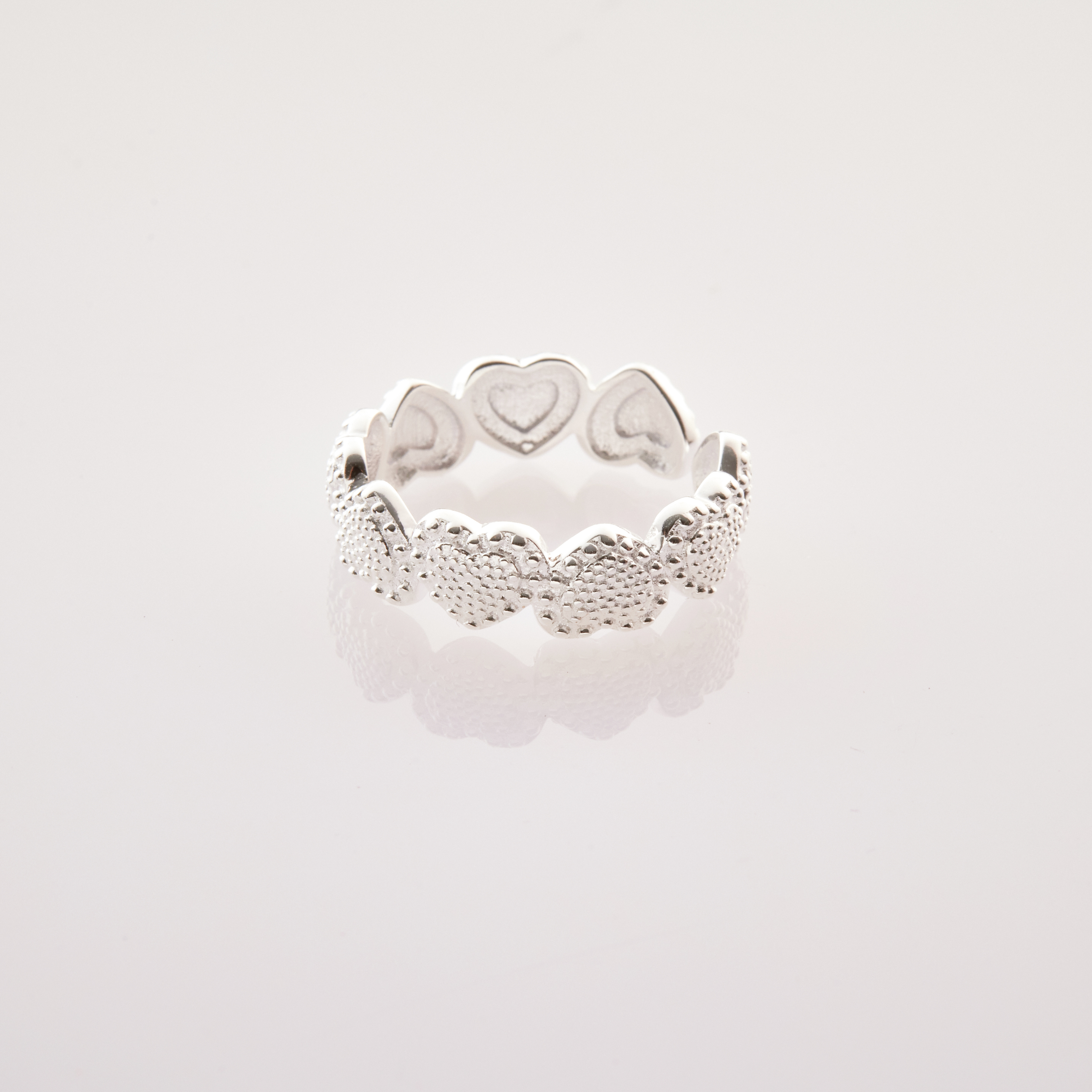 R761 | 純銀滿版愛心