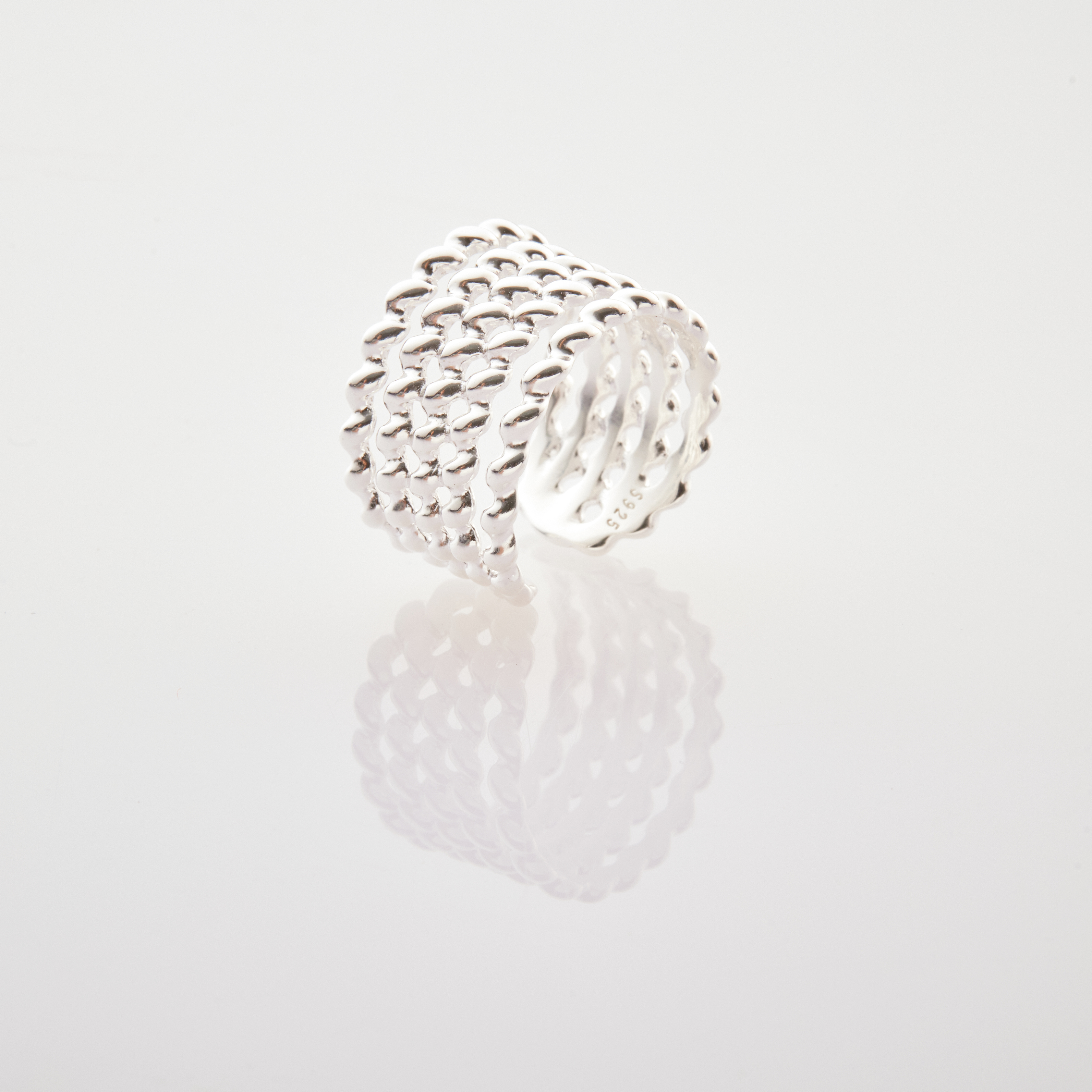 R766 | 純銀寬戒指