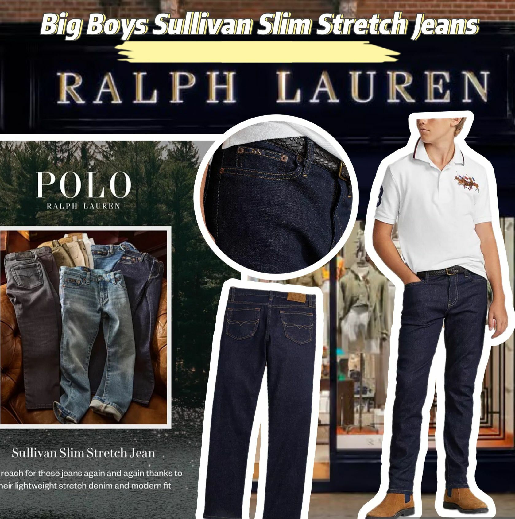 【預購】RALPH LAUREN Sullivan F080104 男童牛仔褲