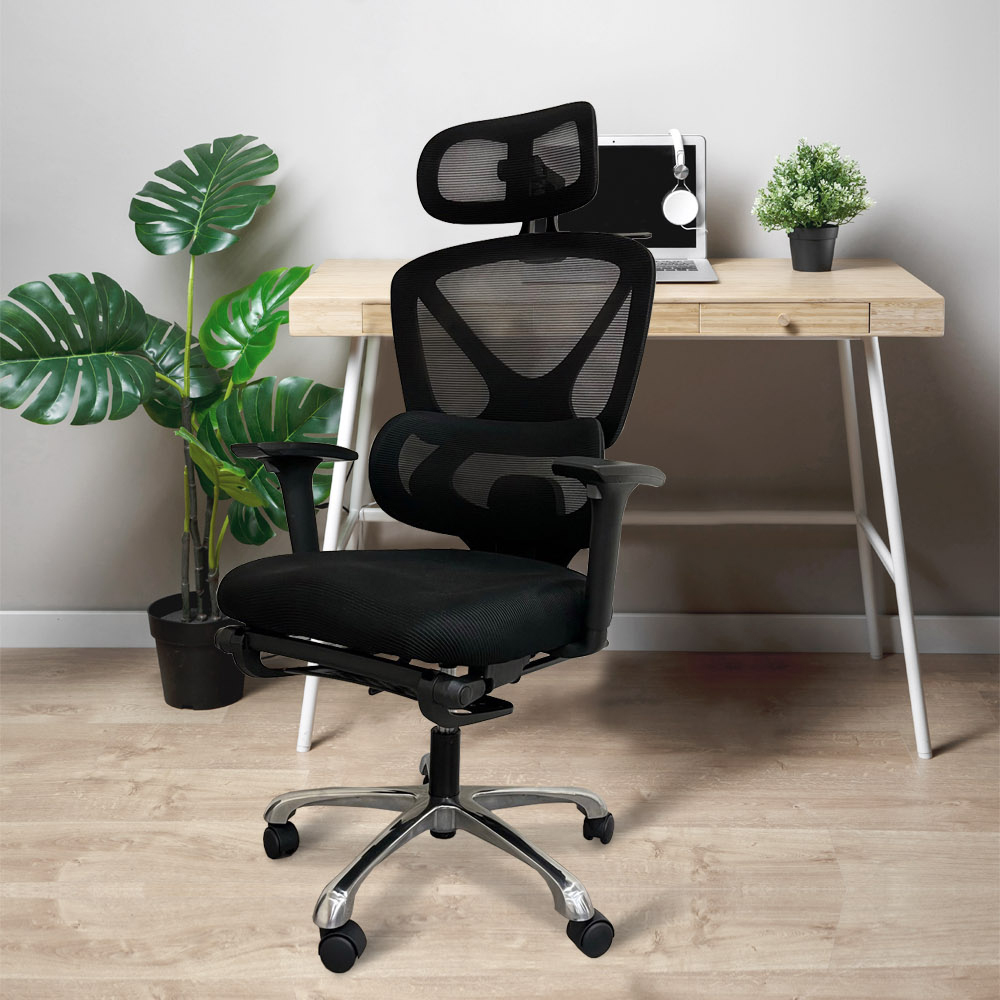 【AOTTO】透氣高背馬鞍坐墊電腦椅(KOC-204)