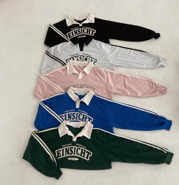 早秋預訂｜School Look Track 兩線寬鬆衛衣