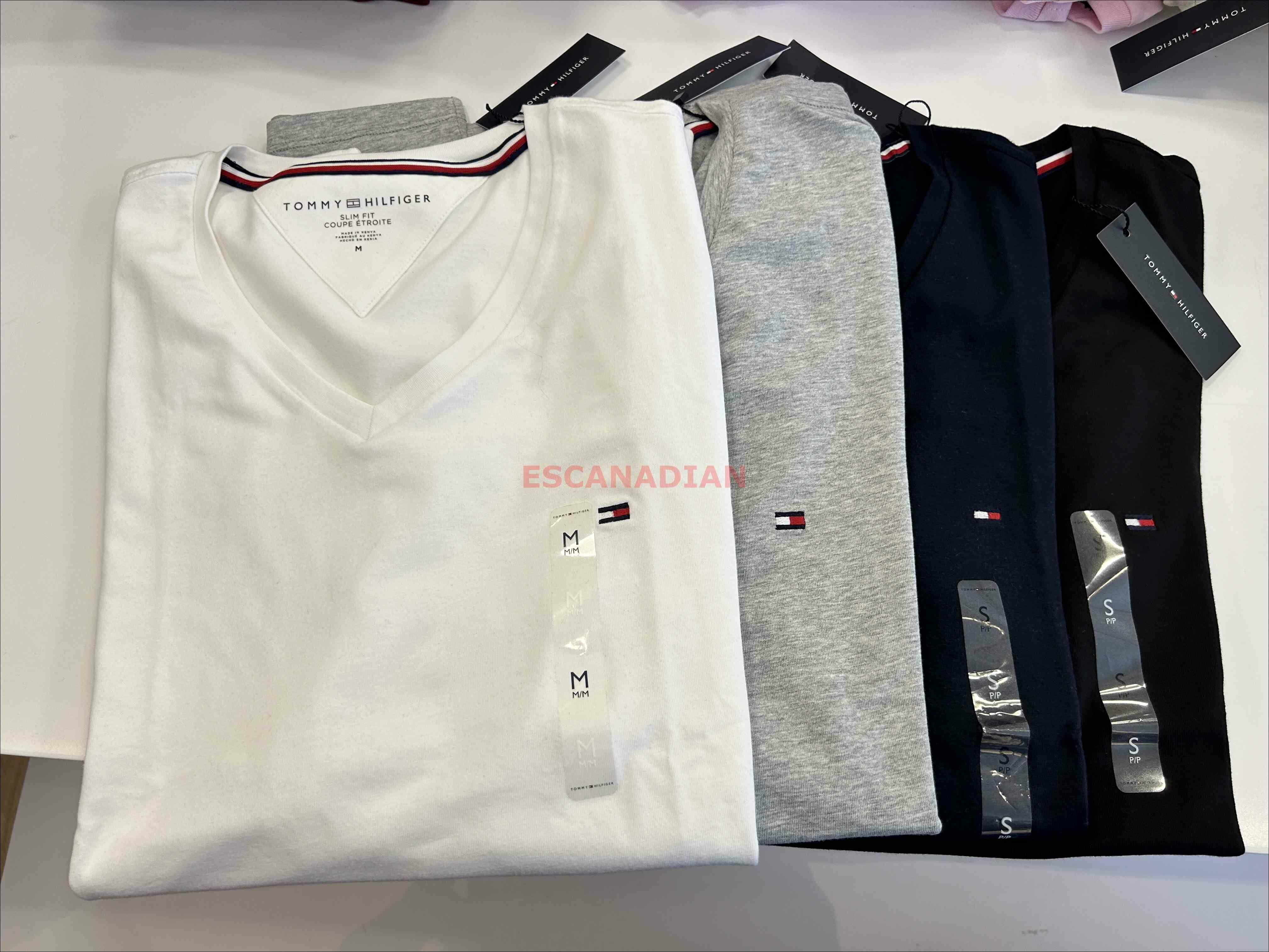 TOMMY 男大人 彈性合身版(Slim fit) 萊卡材質 小LOGO V領 短TEE (6色)