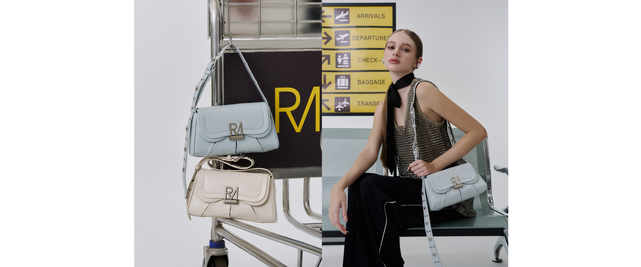 Elly肩背包以法棍包造型設計