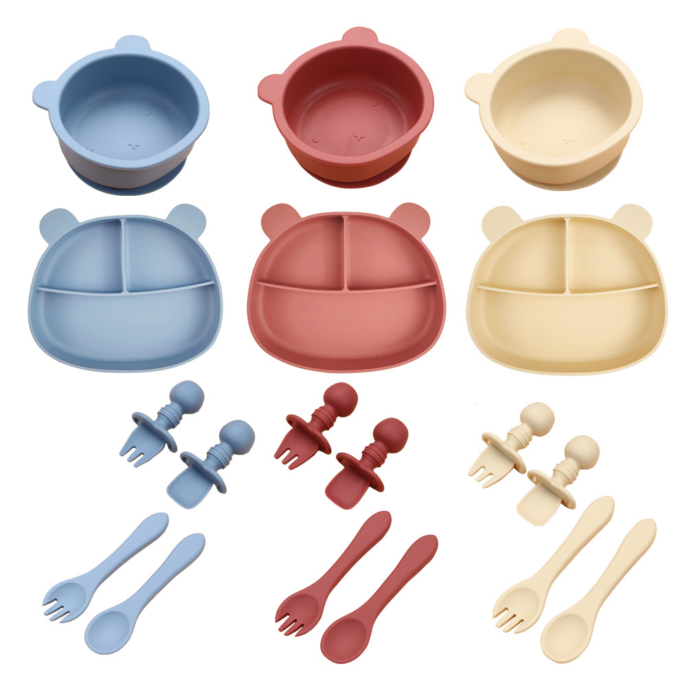 兒童矽膠餐具 碗盤/湯匙