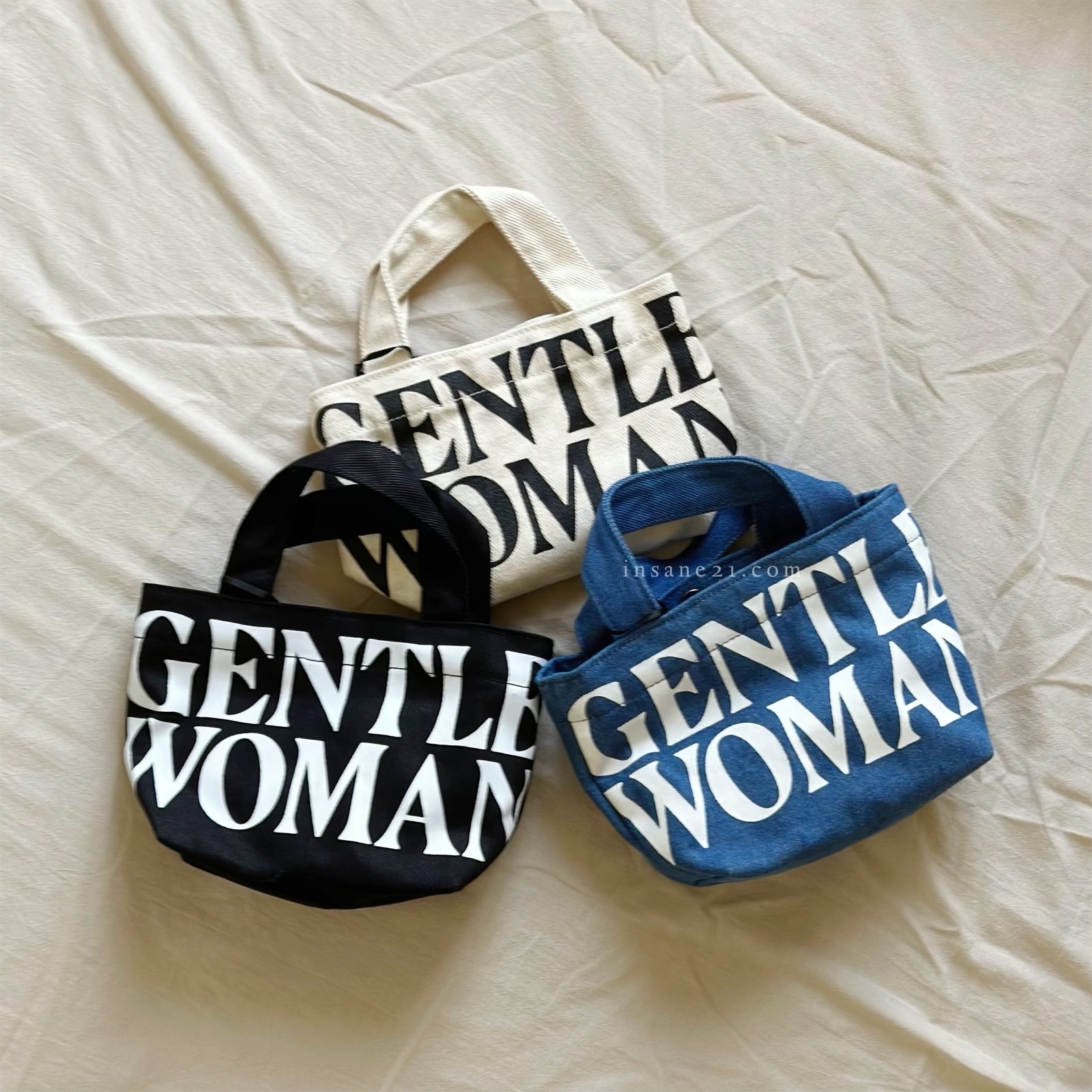 GENTLE WOMAN 牛仔布材質 手提包