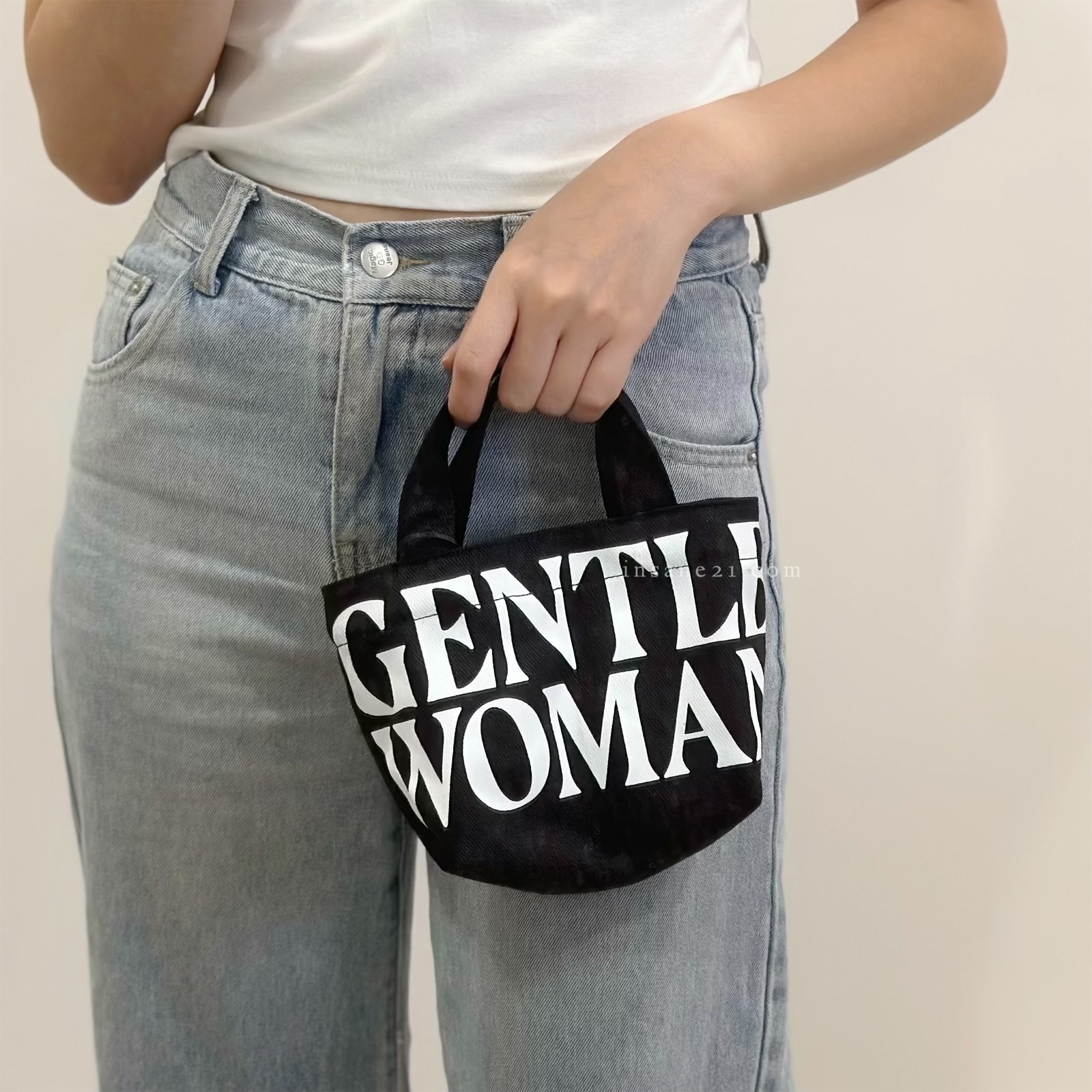 GENTLE WOMAN 牛仔布材質 手提包