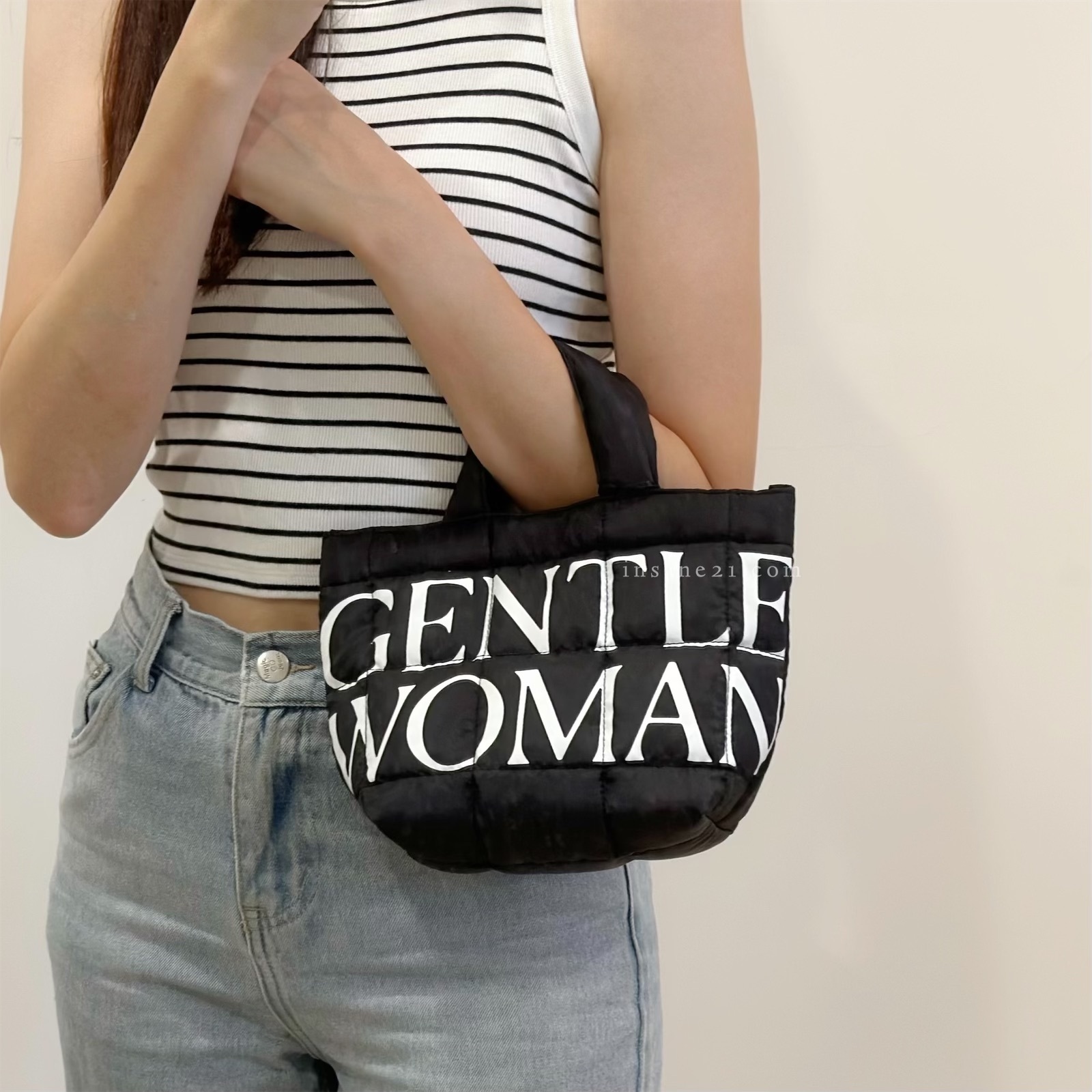 GENTLE WOMAN 尼龍材質 手提包