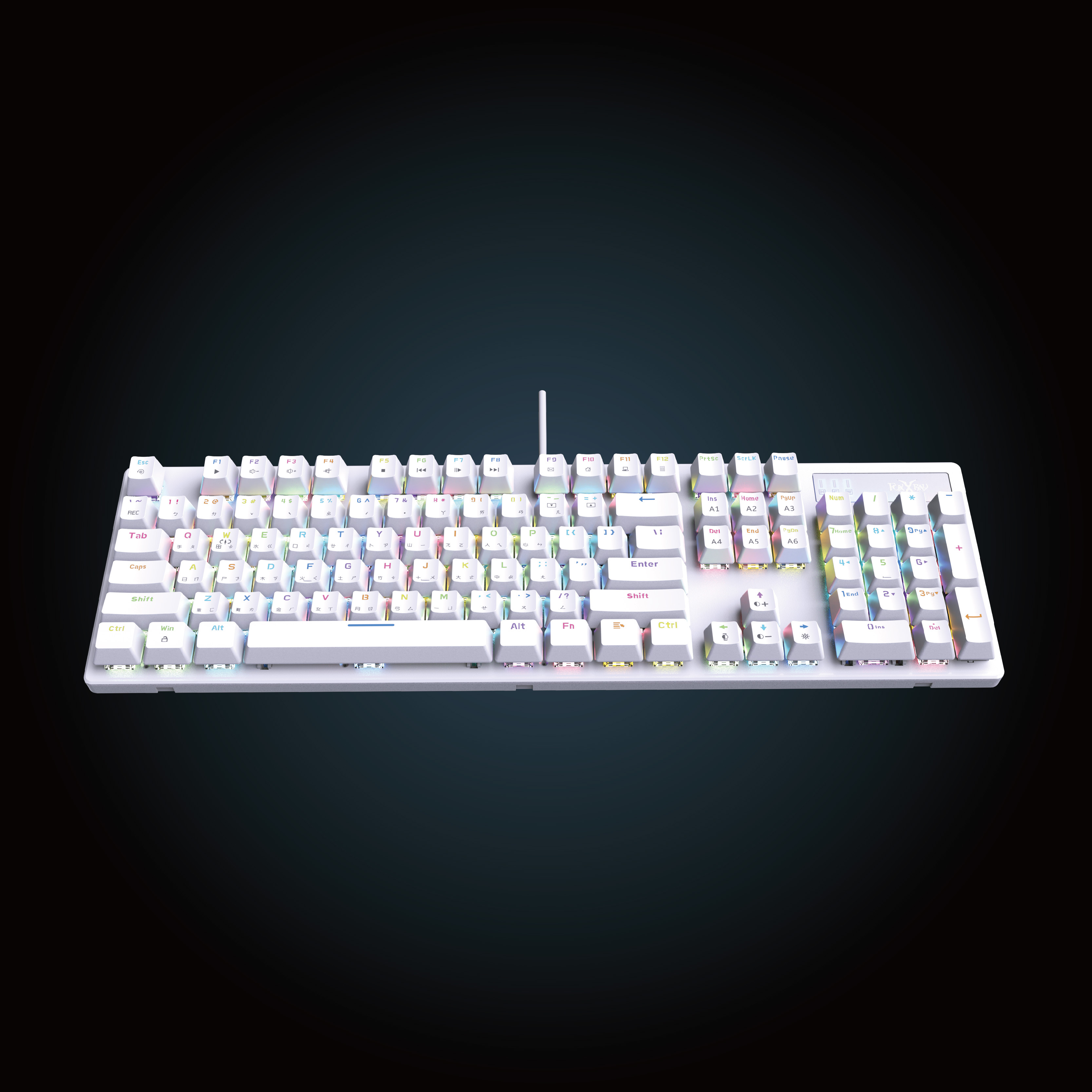 FXR-HKM-88 霓彩RGB全尺寸機械鍵盤