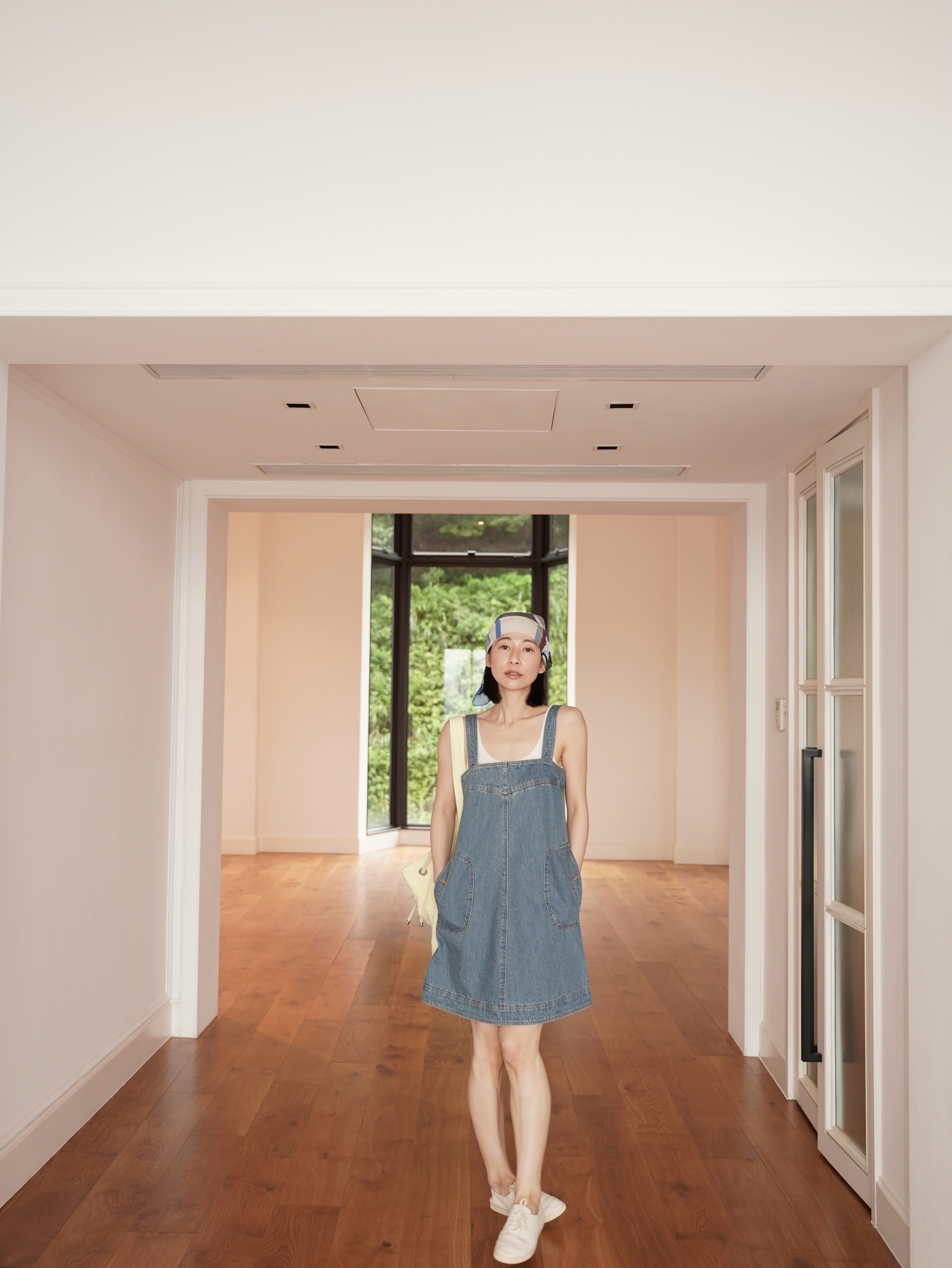 HANAA夏季新款基礎款低幫橡膠平底帆布小白鞋羊皮鞋墊休閒鞋