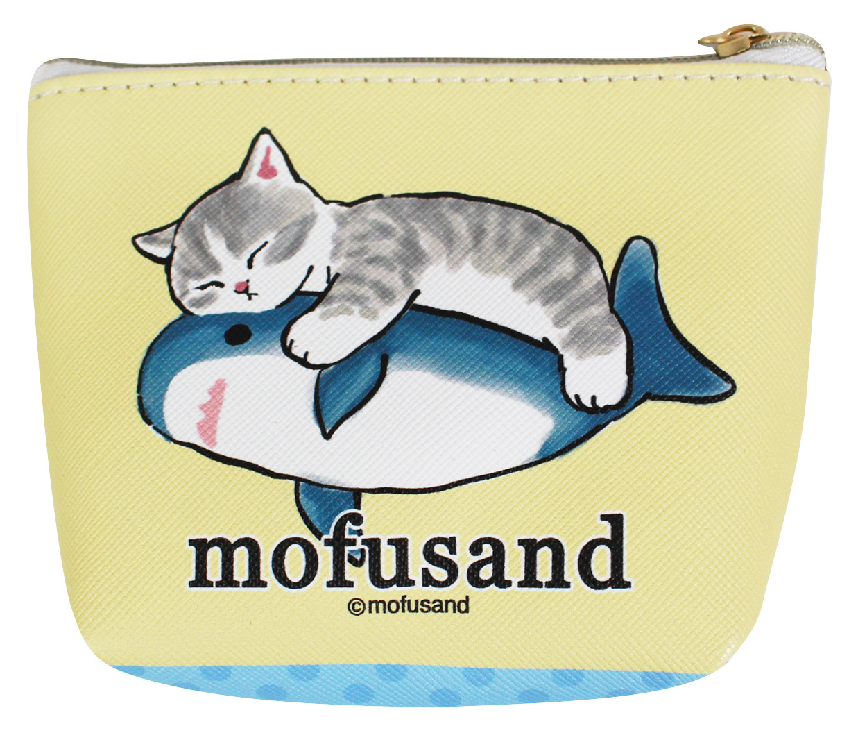 貓福珊迪｜𝗠𝗼𝗳𝘂𝘀𝗮𝗻𝗱 斜紋皮革錢包