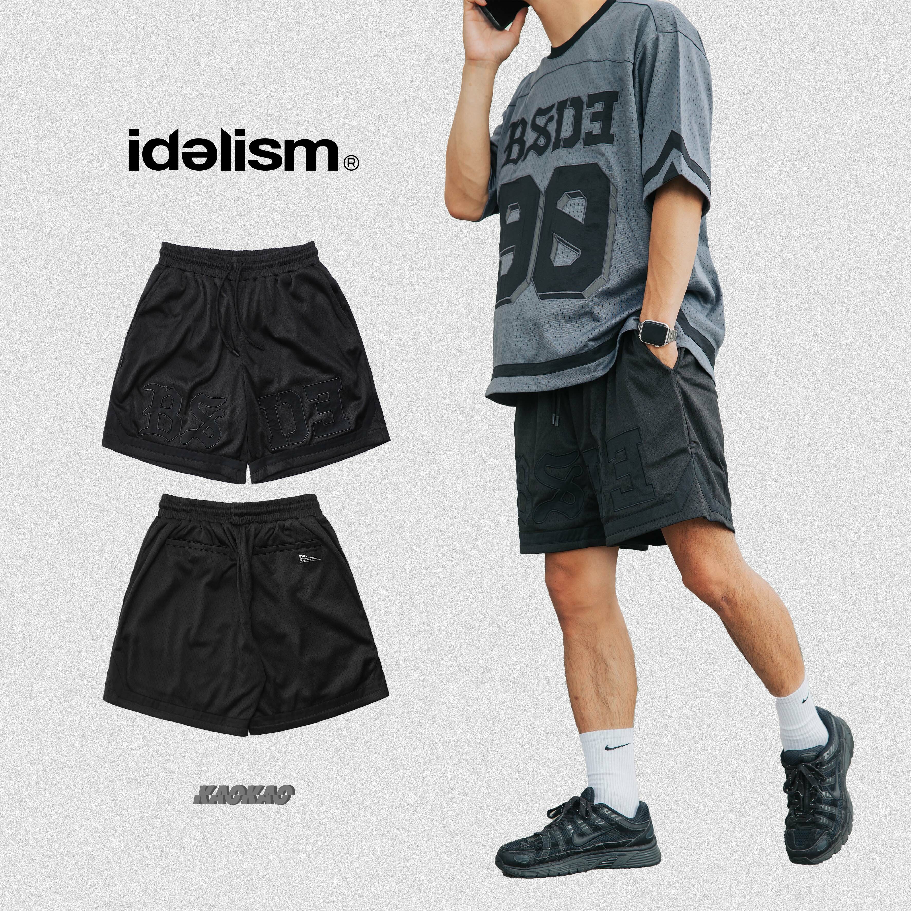 idealism x bside collaborations " BSide TEAM SHORTS " 網眼球褲【ID24098】