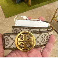 [S] TORY BURCH 1.5 T MONOGRAM JACQ,HAZEL, 80751-371 (STB582)