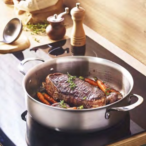 Alchimy 系列 l 3層不鏽鋼主廚雙握耳料理鍋