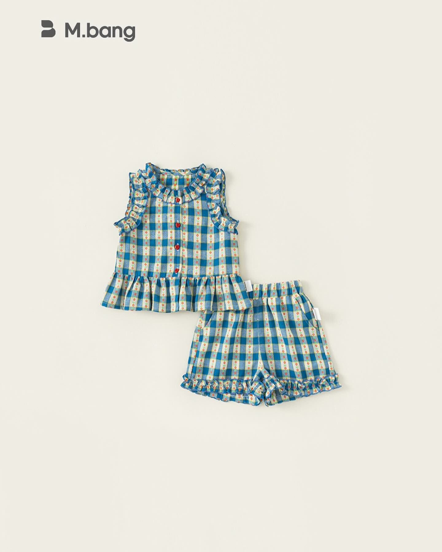 夏季小花朵愛心扣套裝