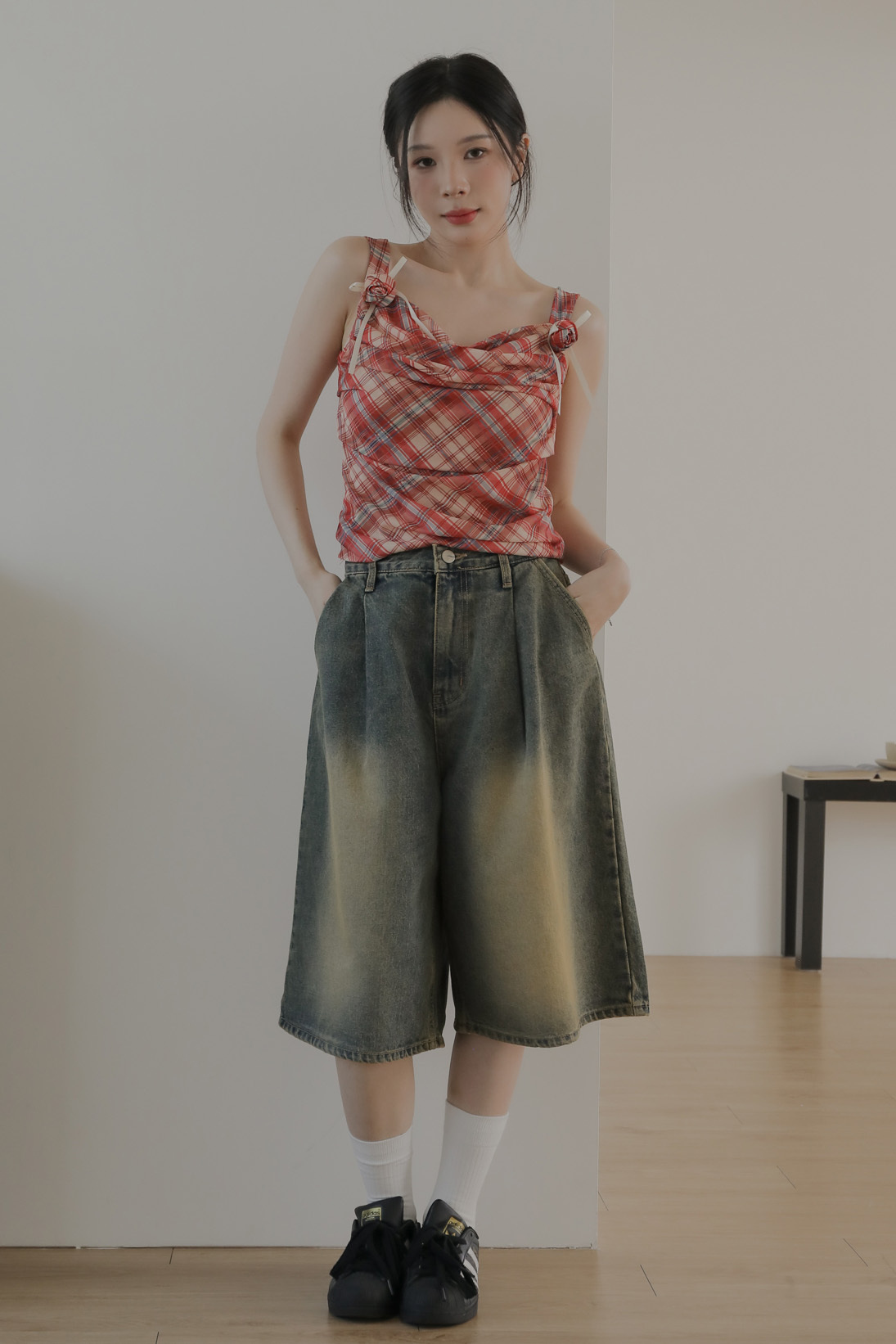 Bermuda Blue Shorts #七分褲