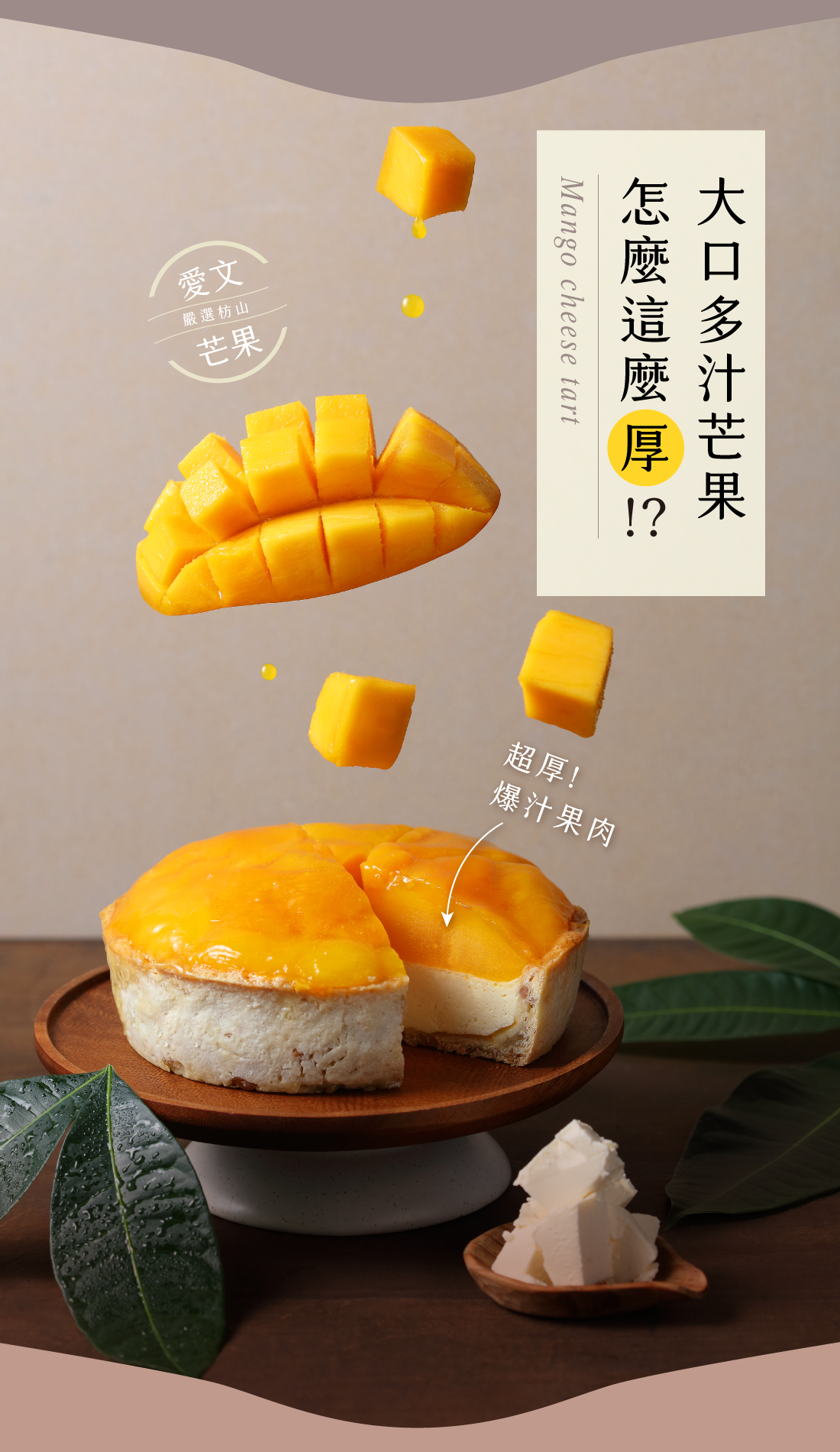 芒果乳酪塔,莓果乳酪塔,芒果蛋糕,水果塔,乳酪蛋糕,台中乳酪蛋糕,台中伴手禮,宅配甜點,甜點推薦,水母吃乳酪