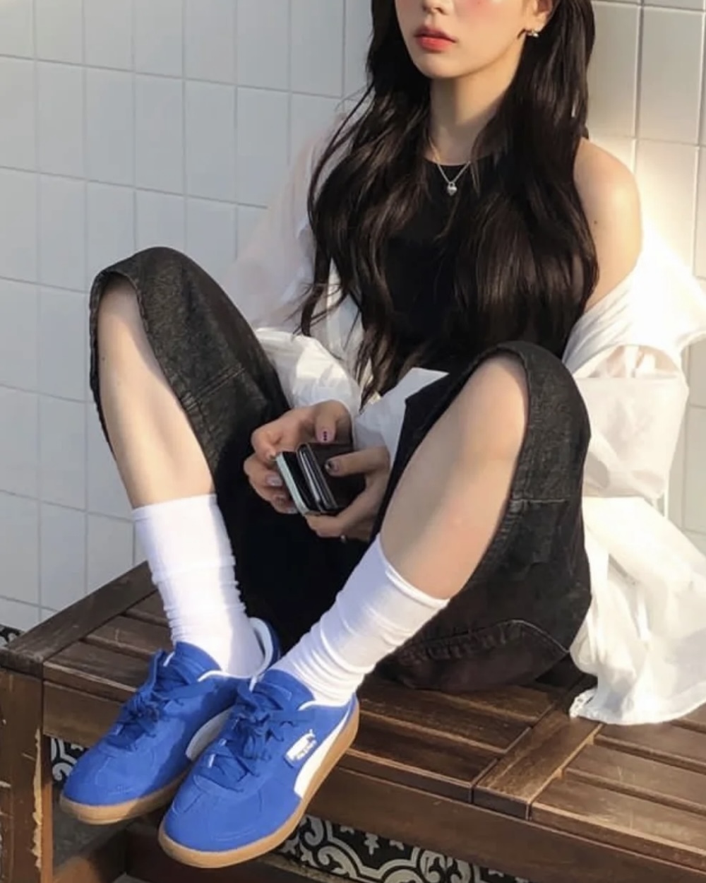 Puma Palermo Vintage Hyperlink Blue 德訓鞋 麂皮 焦糖底 克萊茵藍