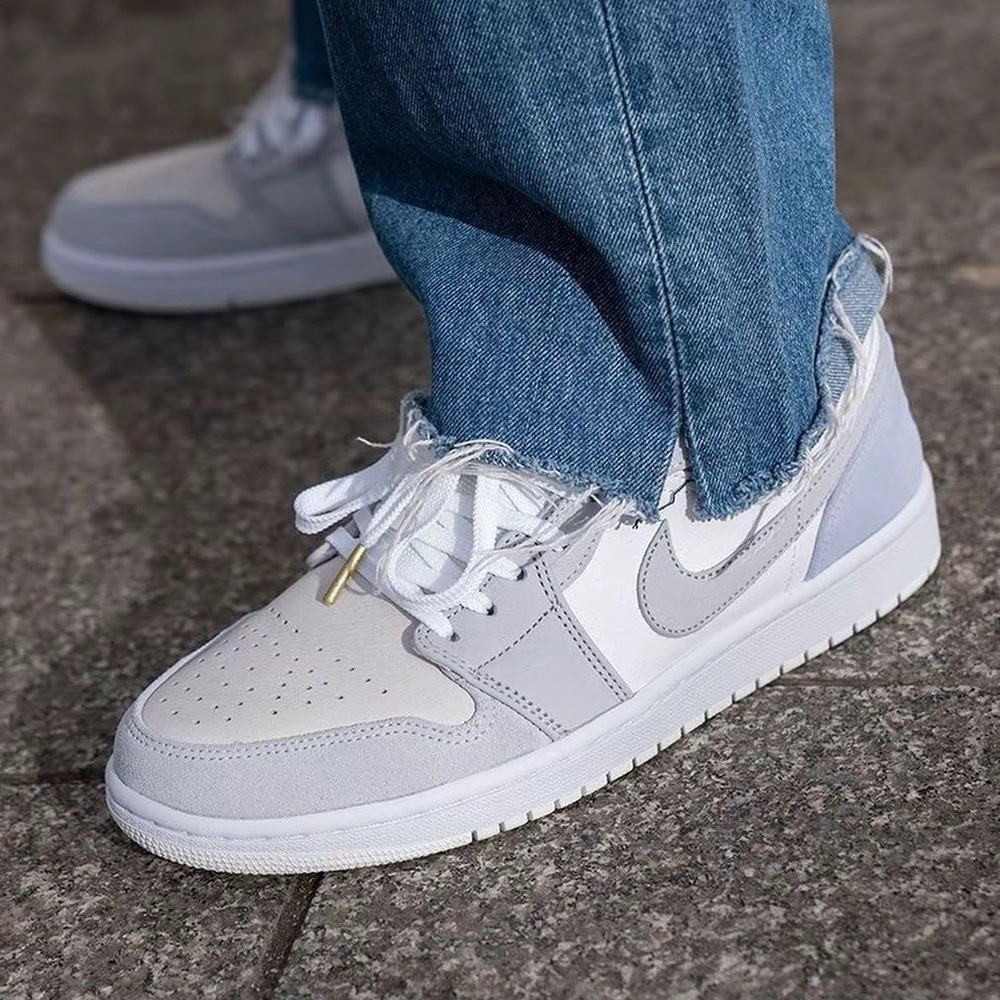 AIR JORDAN 1 LOW PARIS AJ1 巴黎限定 麂皮 白灰拼接 小DIOR 復古休閒鞋 CV3043-100