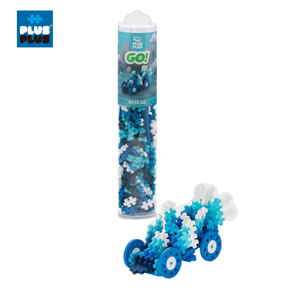 【++Plus-Plus 加加積木】MINI小顆粒-透明管裝 200片 GO系列 - 海洋
