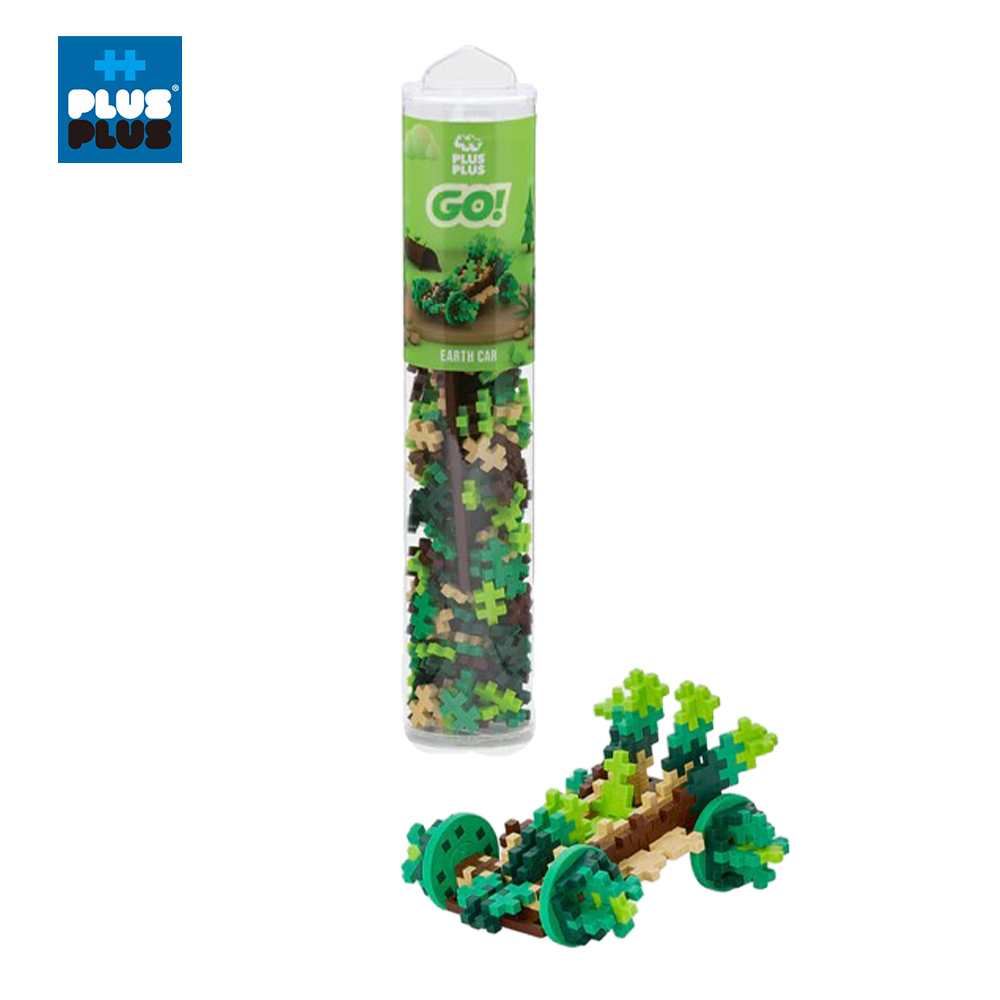 【++Plus-Plus 加加積木】MINI小顆粒-透明管裝 200片 GO系列 - 地球