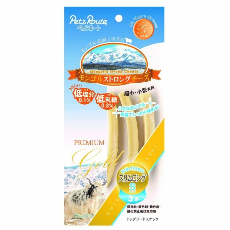 PetzRoute 蒙古產芝士條 幼身S 3本入