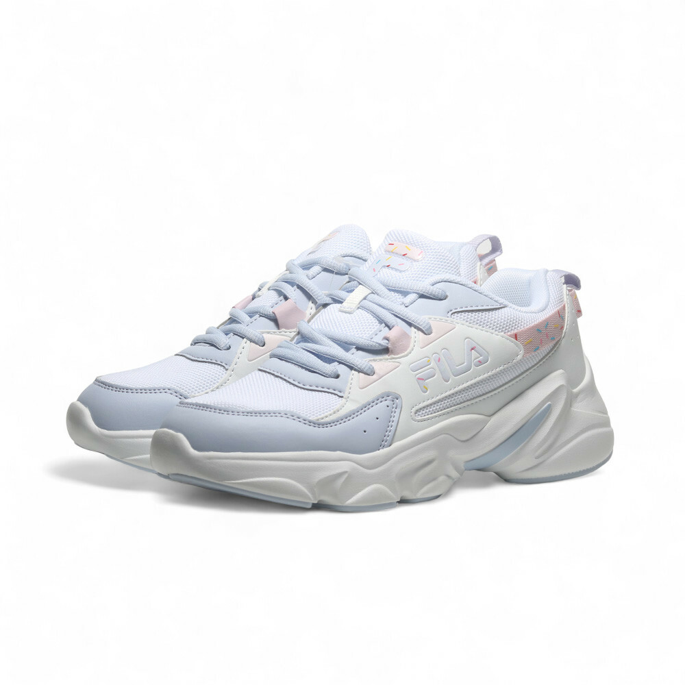 FILA 休閒鞋 白粉紫 冰淇淋配色 復古 老爹鞋 女 5J929Y159