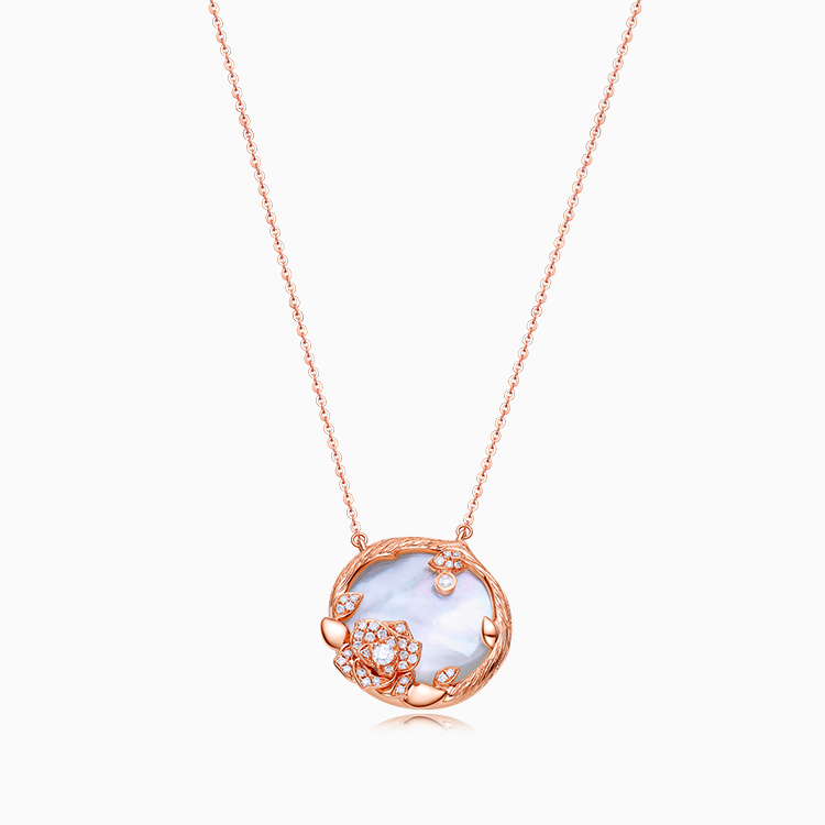 【星球玫瑰】鑽石項鍊