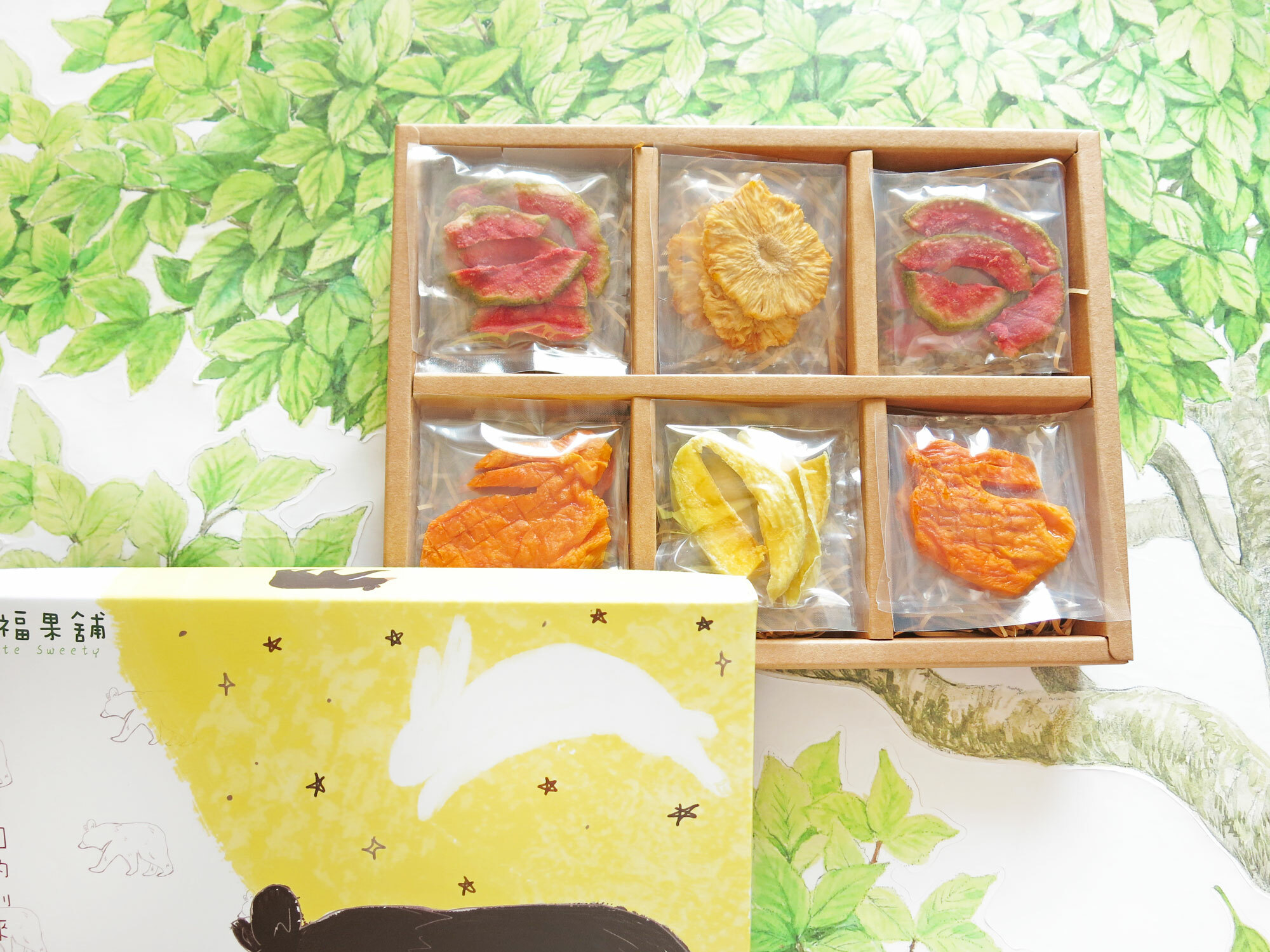 中秋月圓熊水果乾禮盒6格(12入/18入/24入)