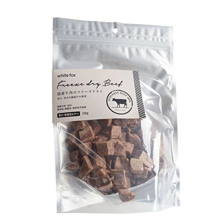 White Fox  犬貓用 國產無添加牛肉凍乾 120g